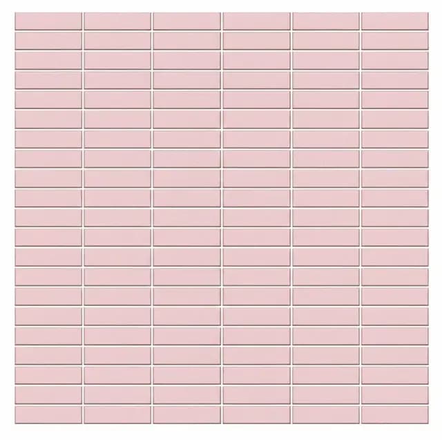 Pink Gloss 3D Grid Stacked Brick — Orientbell tile