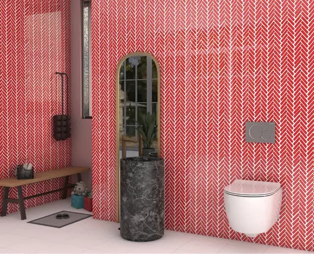 Rose Gloss 3D Quad Herringbone