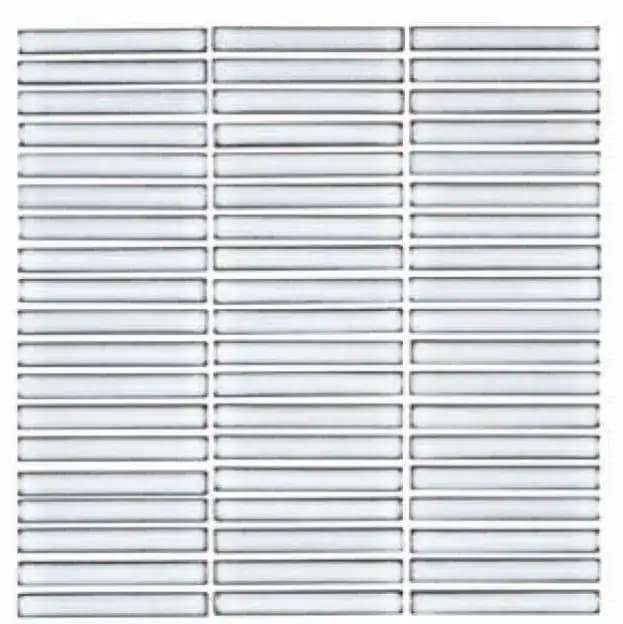 Steel Gloss 3D Stacked Bone — Orientbell tile