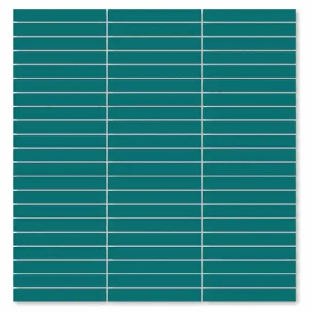 Teal Blue Gloss Stacked Bone