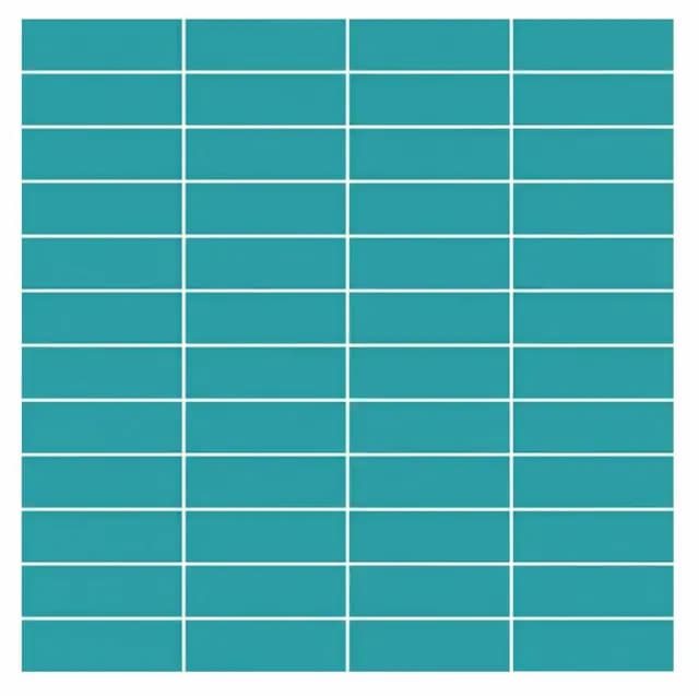 Turquoise Gloss Stacked Brick