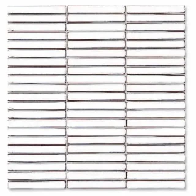 White Gloss 3D Stacked Bone