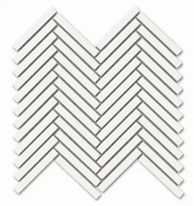 White Gloss Duo Herringbone