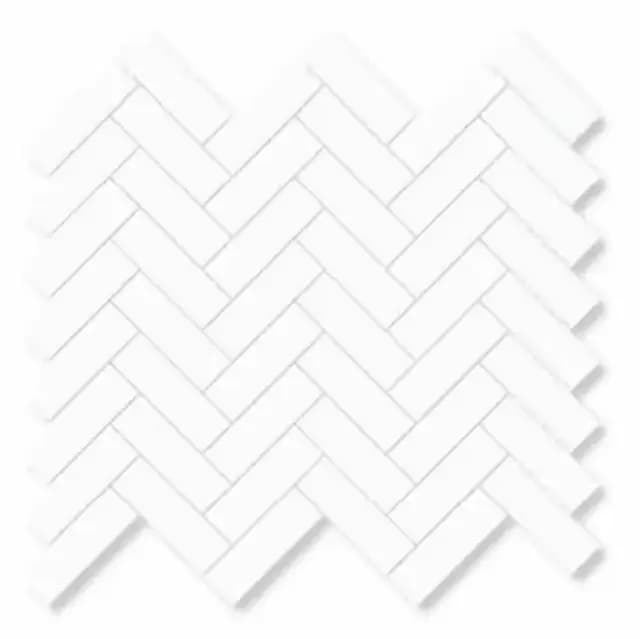 White Gloss Tri Herringbone