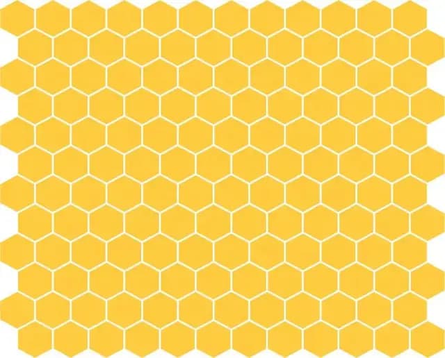 Yellow Gloss Mini Hexagon