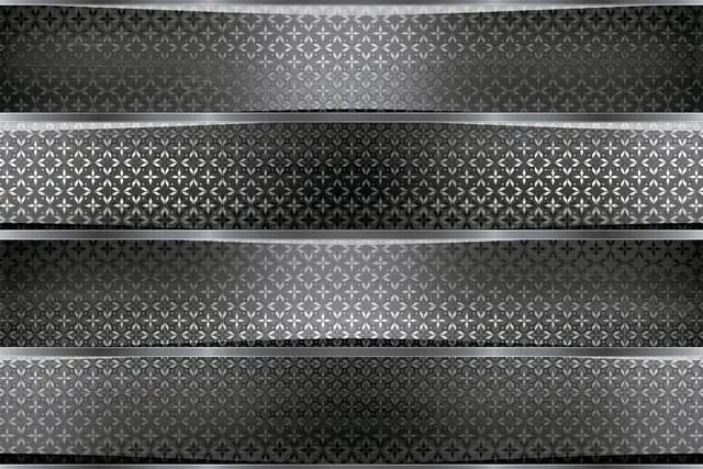ODG Nero Floral Grid Strips