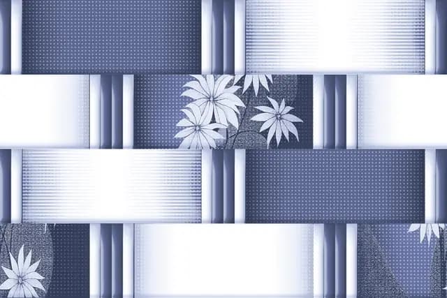 OHG Blue Flower Brick Strip HL — Orientbell tile