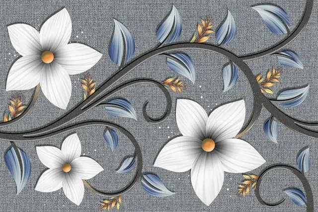 1160 Textile Floral Inlay SHG Nevo — Orientbell tile