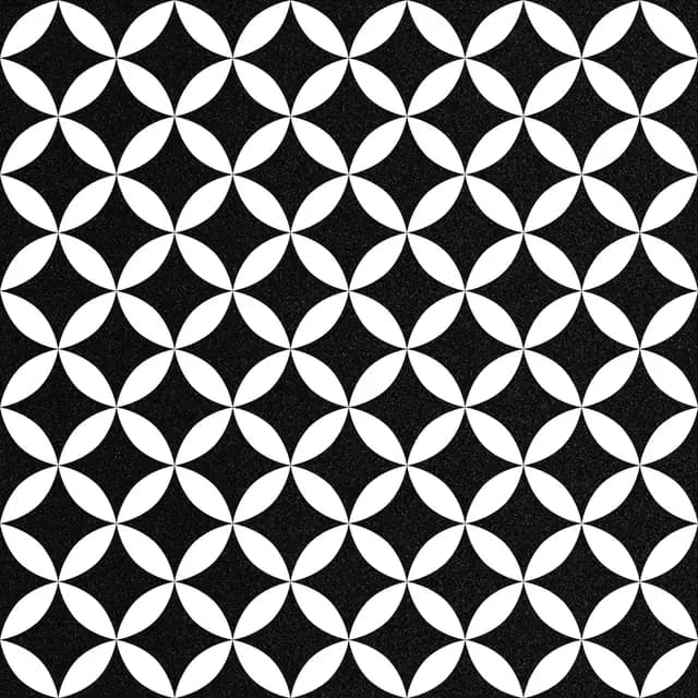 HP Petal Black & White — Orientbell tile