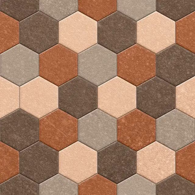 HRP Beige Multi Hexagon Stone