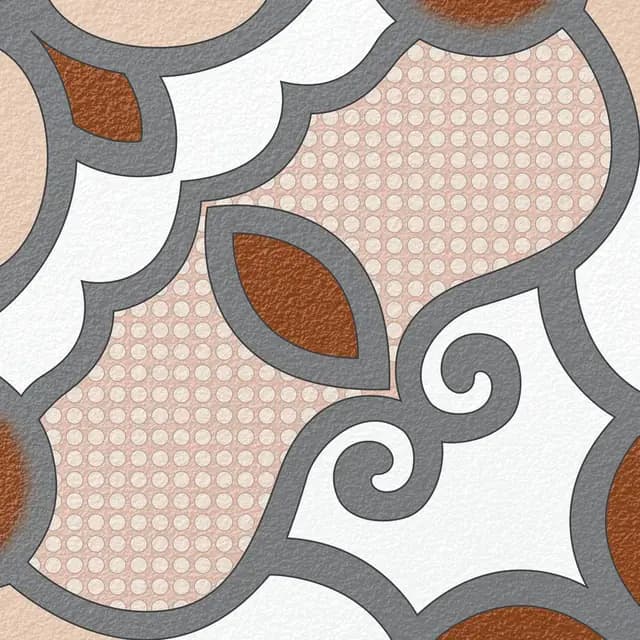 HRP Grey Modern Inlay — Orientbell tile