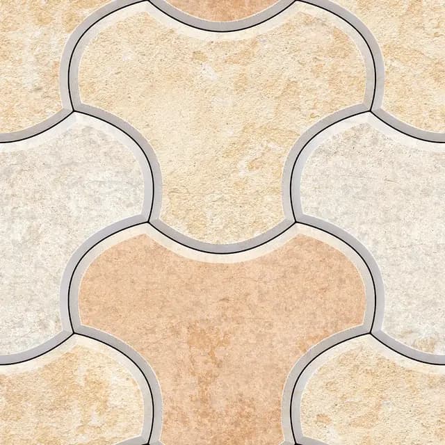 HRP Interlocking Beige — Orientbell tile