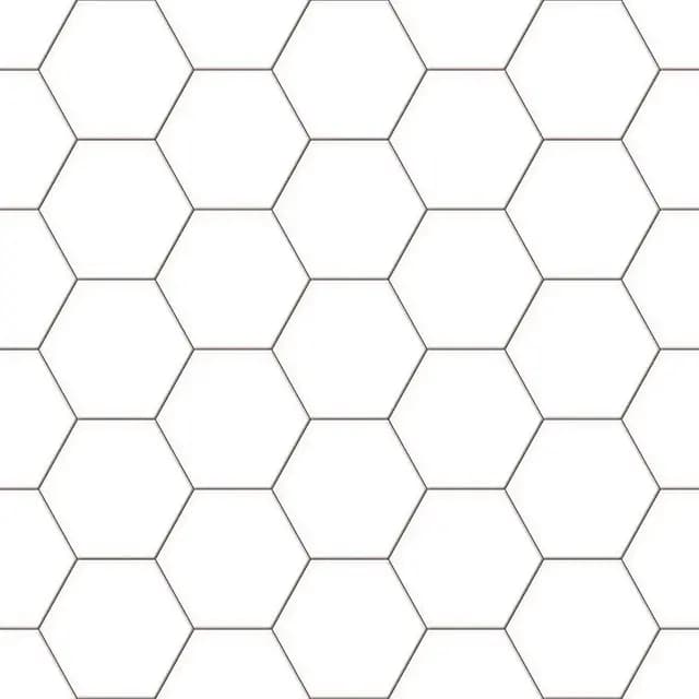 HRP White Hexagon — Orientbell tile