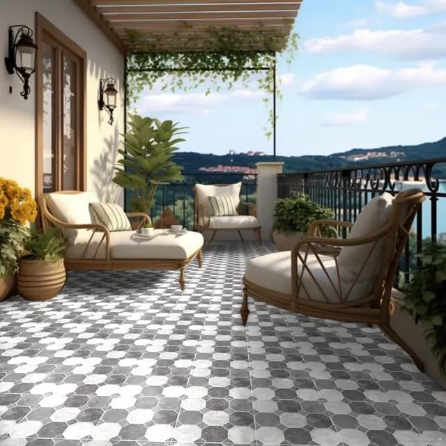 TL Octo Grey — Orientbell tile