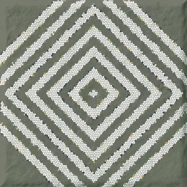 Burst Olive Graph — Simpolo tile