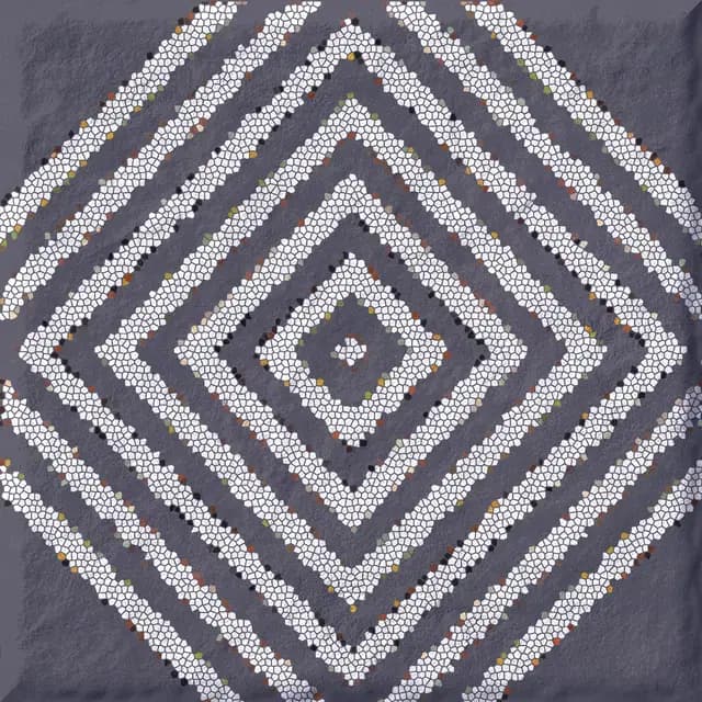 Burst Violet Graph — Simpolo tile