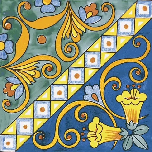 Maiolica Square Decor 1 — Simpolo tile