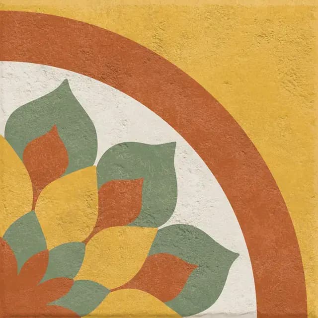 Rhythm Marigold Decor 1 — Simpolo tile