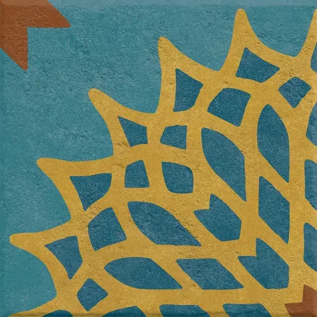 Sapphire Crimson Decor — Simpolo tile