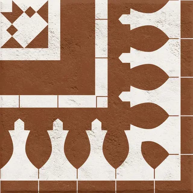 Sapphire Umber Corner — Simpolo tile