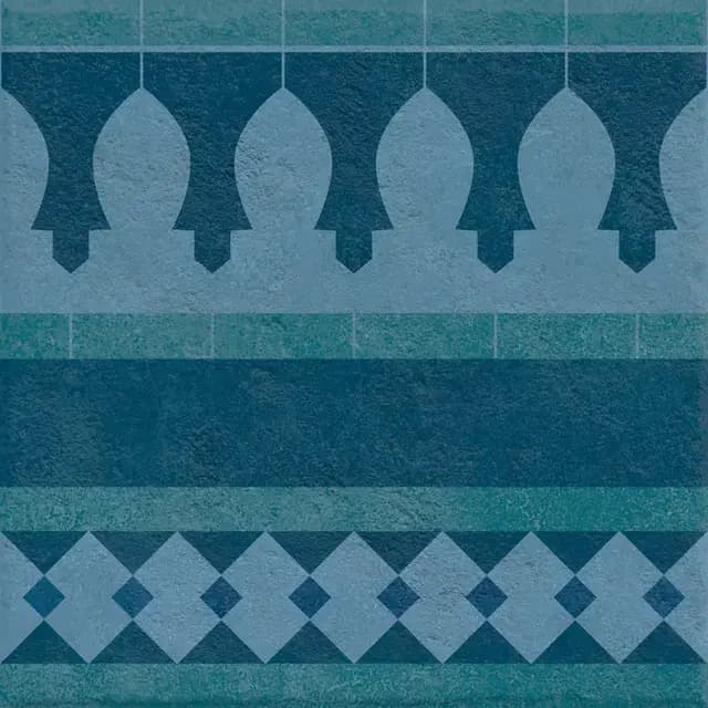Sapphire Vivid Border — Simpolo tile