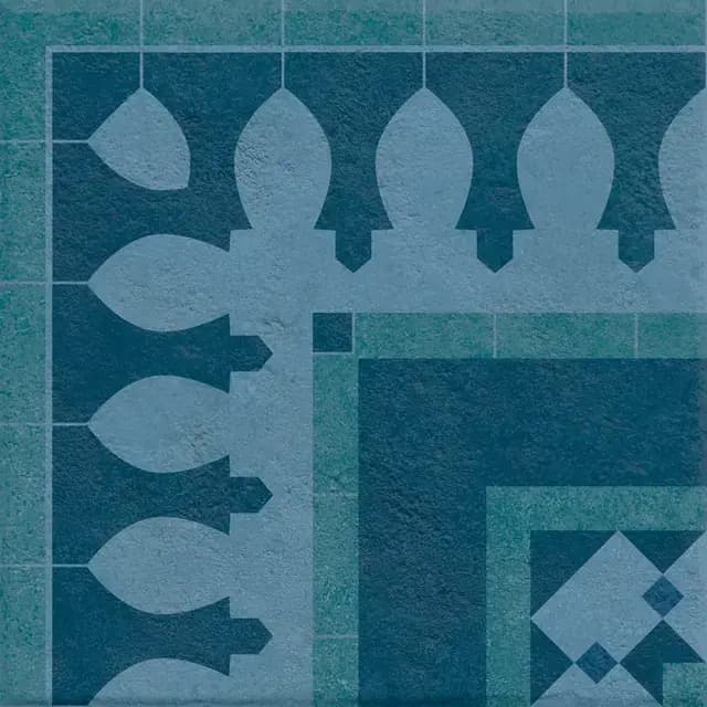 Sapphire Vivid Corner — Simpolo tile