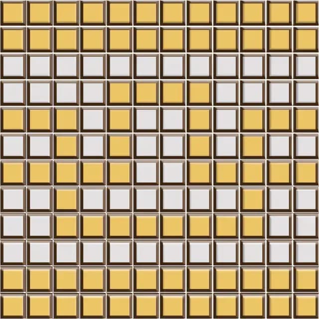 Tetris Ocre Border — Simpolo tile