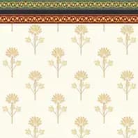 Damask Lotus Border 2 — Simpolo tile